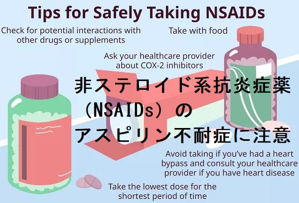 非ステロイド系抗炎症薬(NSAIDs)のアスピリン不耐症・固定薬疹 非ステロイド系抗炎症薬(NSAIDs)のアスピリン不耐症・固定薬疹